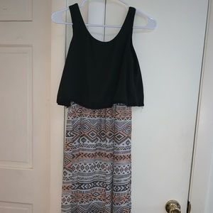 Tribal print maxi dress